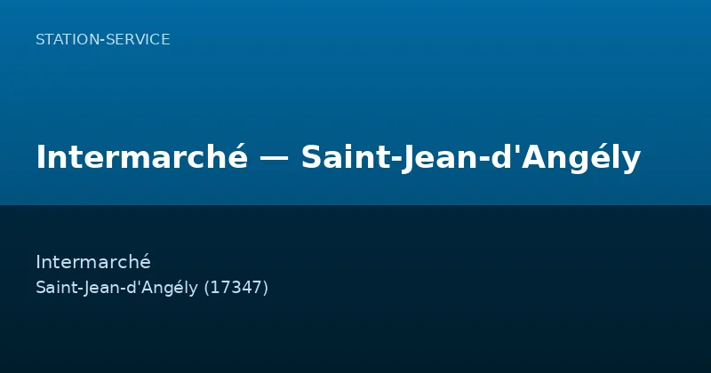 Intermarché — Saint-Jean-d'Angély