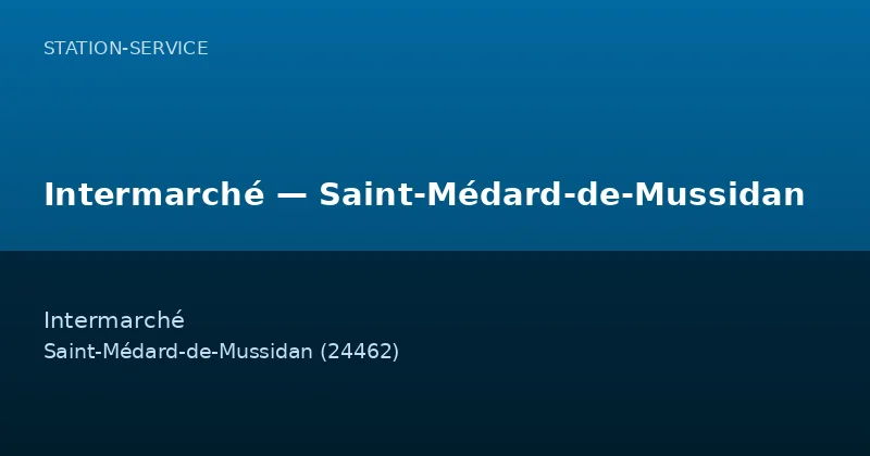 Intermarché — Saint-Médard-de-Mussidan