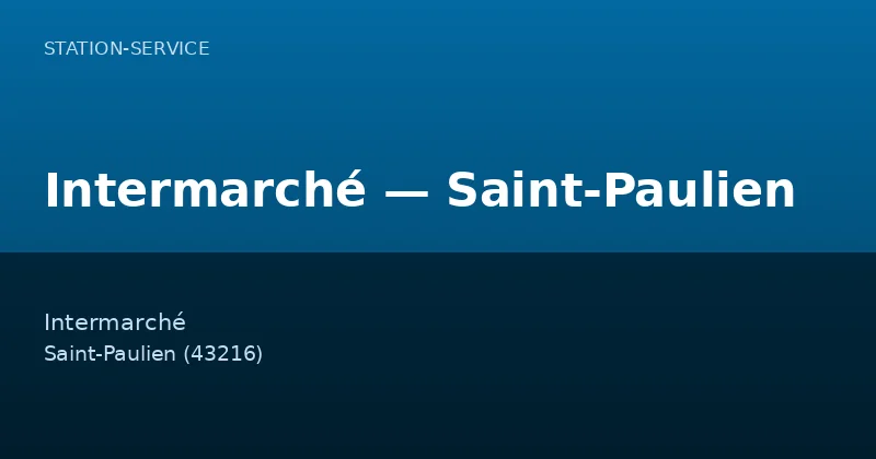 Intermarché — Saint-Paulien