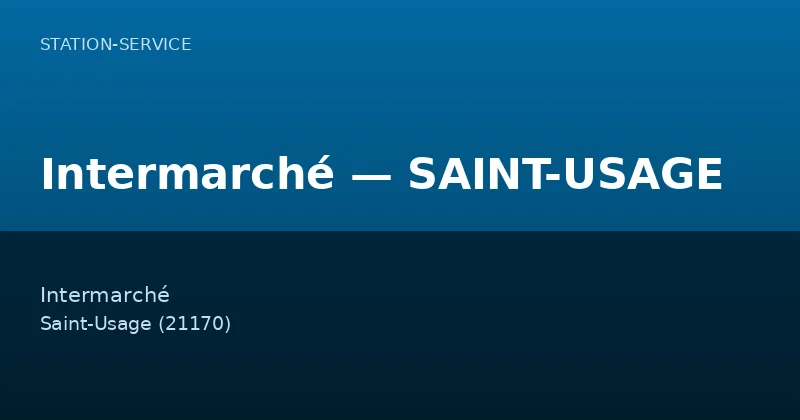 Intermarché — SAINT-USAGE
