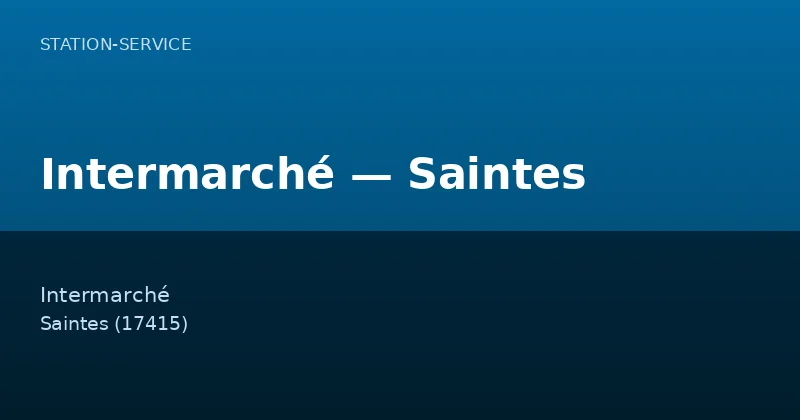 Intermarché — Saintes