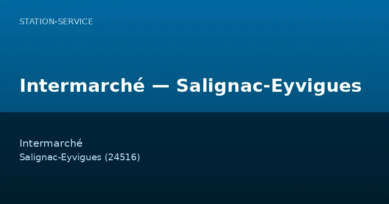 Intermarché — Salignac-Eyvigues