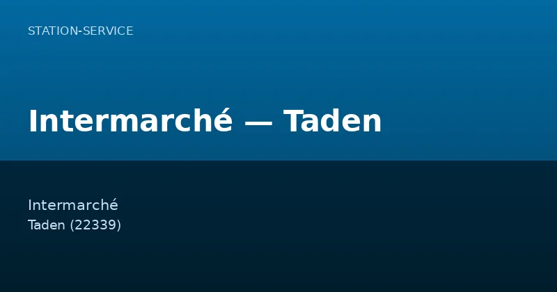 Intermarché — Taden