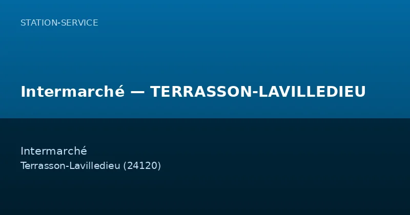Intermarché — TERRASSON-LAVILLEDIEU