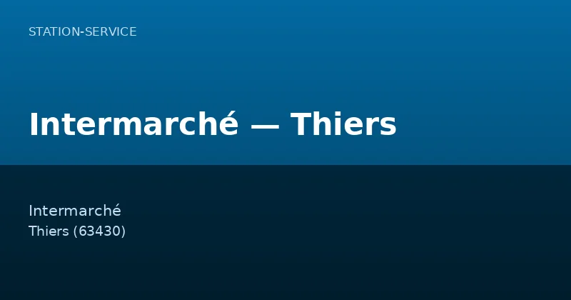 Intermarché — Thiers