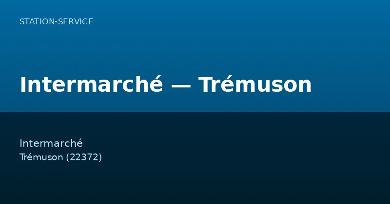 Intermarché — Trémuson