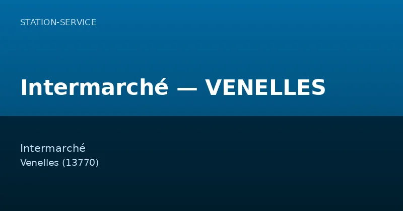 Intermarché — VENELLES
