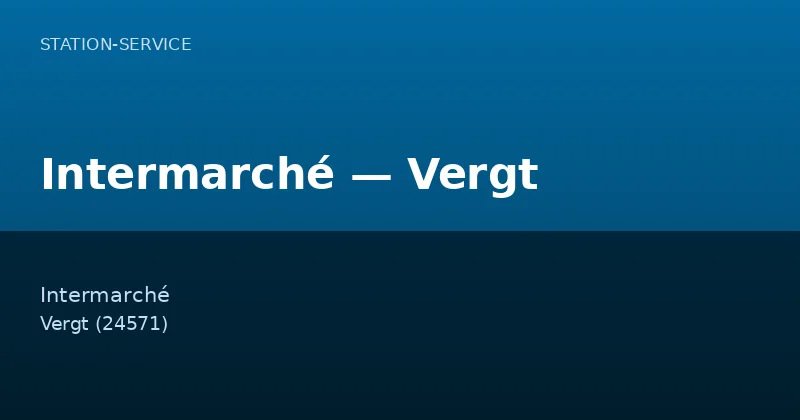 Intermarché — Vergt