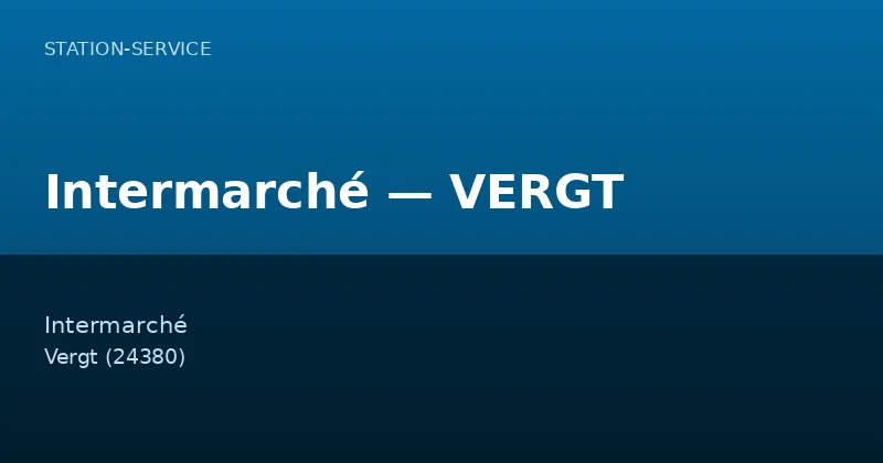 Intermarché — VERGT