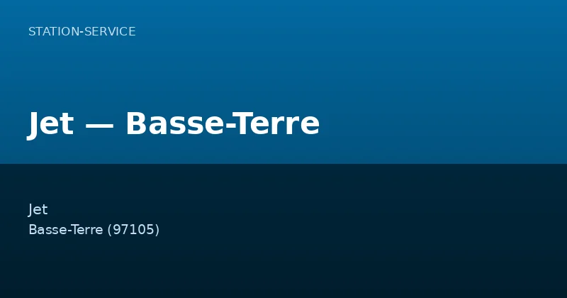 Jet — Basse-Terre