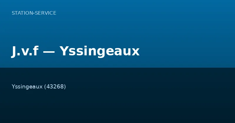 J.v.f — Yssingeaux