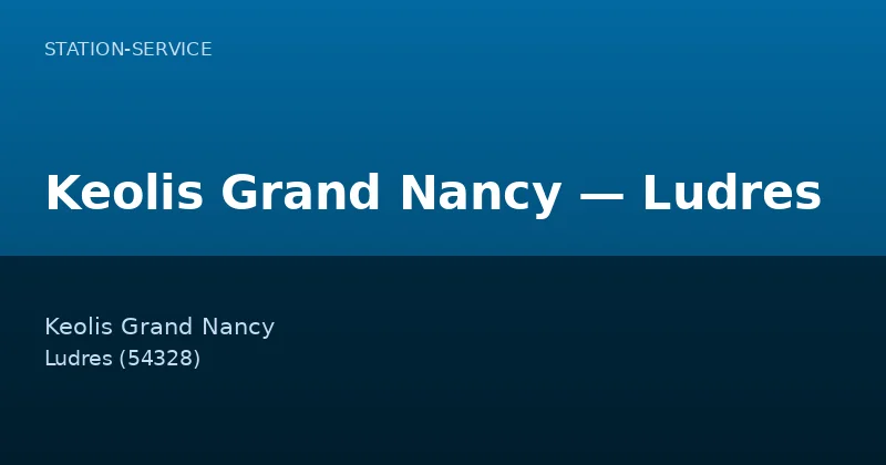 Keolis Grand Nancy — Ludres