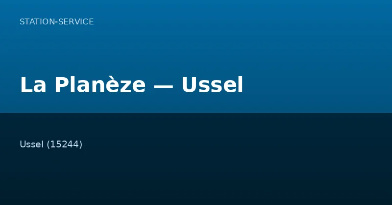 La Planèze — Ussel