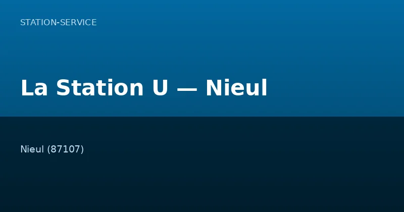 La Station U — Nieul