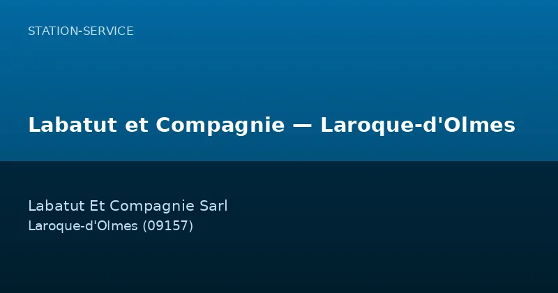 Labatut et Compagnie — Laroque-d'Olmes