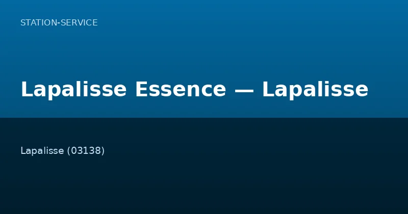 Lapalisse Essence — Lapalisse