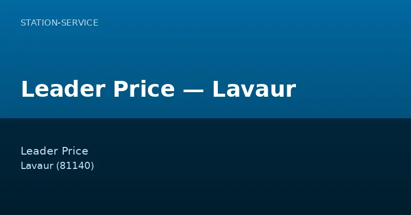Leader Price — Lavaur