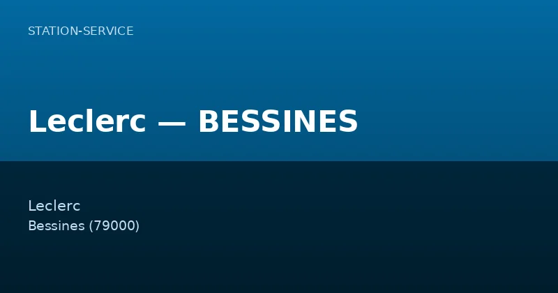 Leclerc — BESSINES