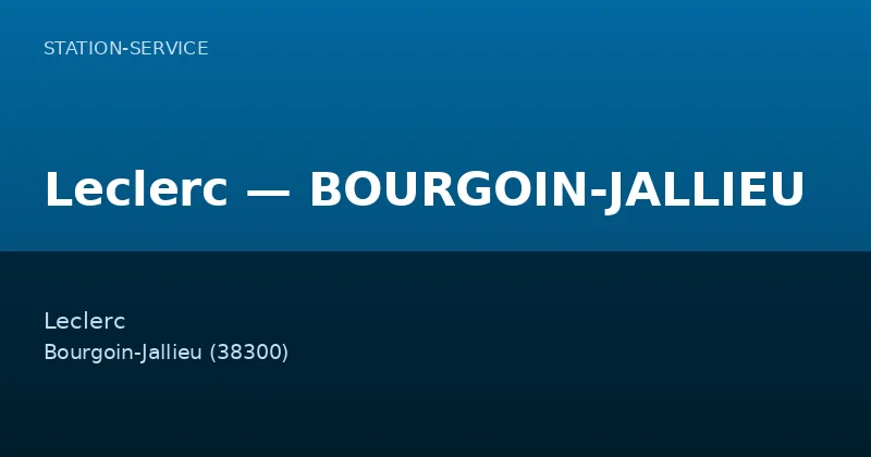 Leclerc — BOURGOIN-JALLIEU