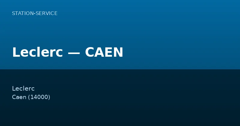 Leclerc — CAEN