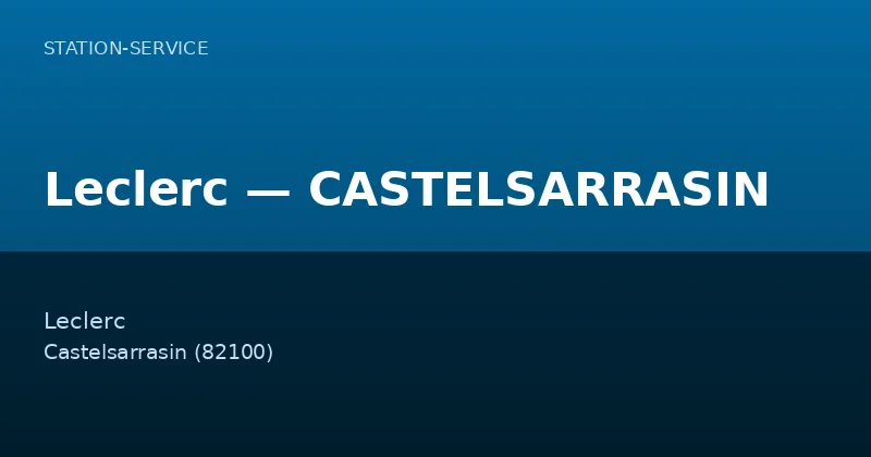 Leclerc — CASTELSARRASIN