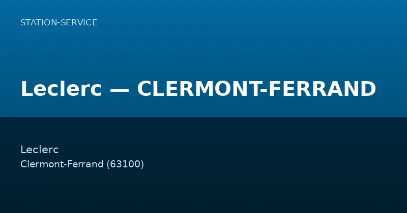 Leclerc — CLERMONT-FERRAND