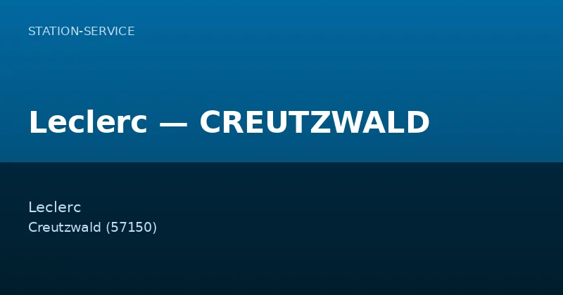 Leclerc — CREUTZWALD