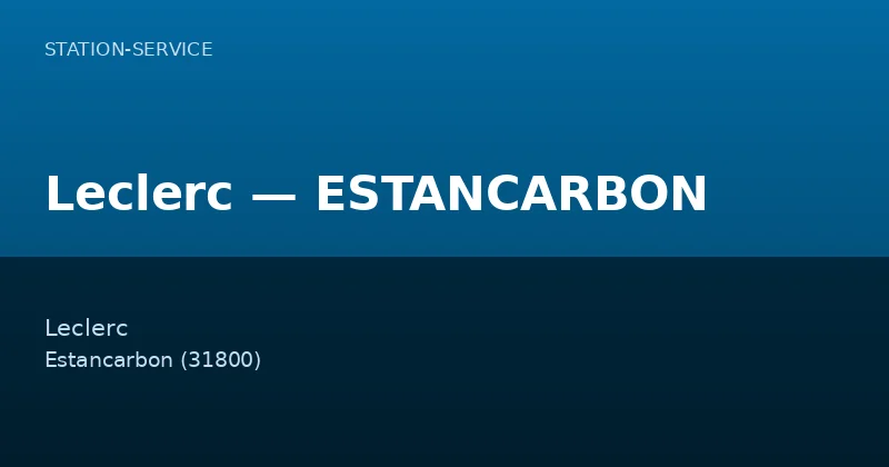 Leclerc — ESTANCARBON