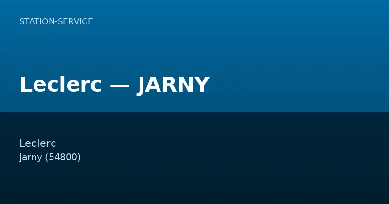 Leclerc — JARNY