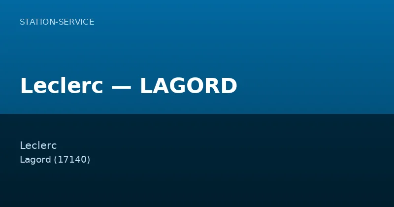 Leclerc — LAGORD