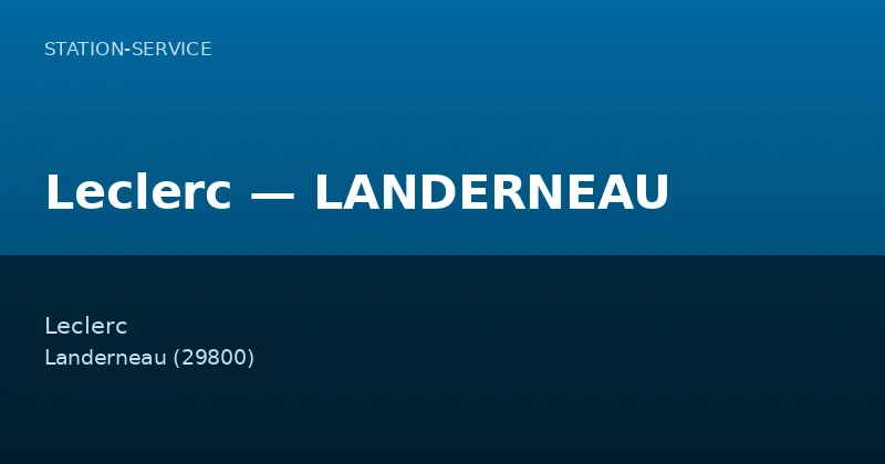Leclerc — LANDERNEAU