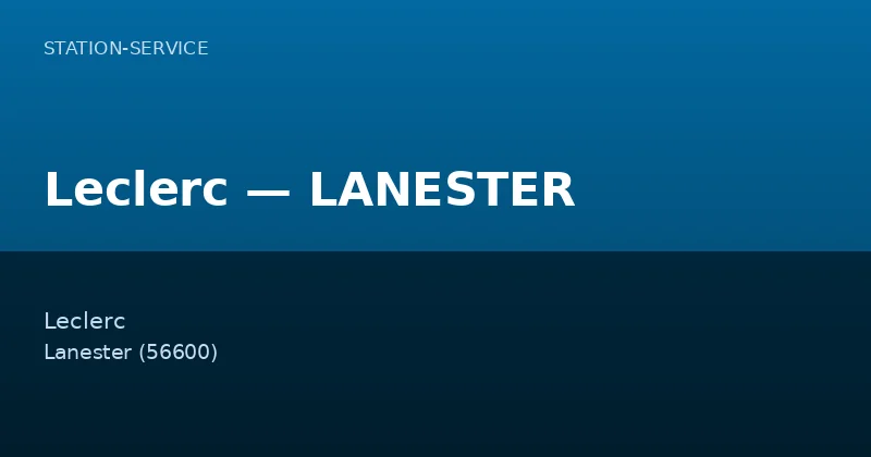 Leclerc — LANESTER