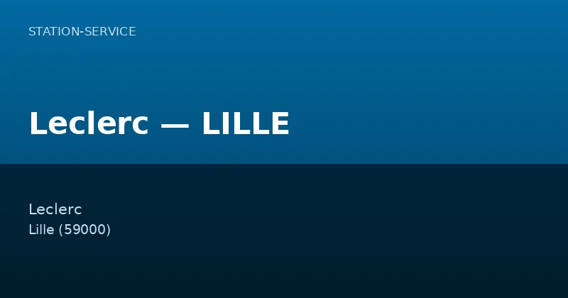 Leclerc — LILLE