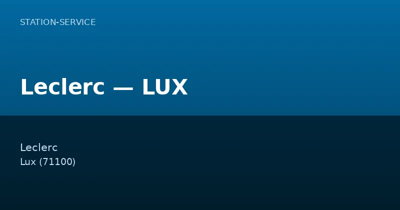 Leclerc — LUX