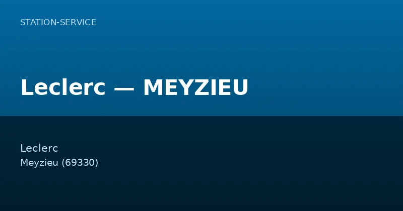 Leclerc — MEYZIEU