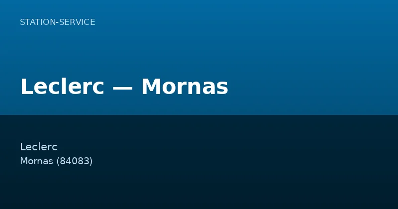 Leclerc — Mornas