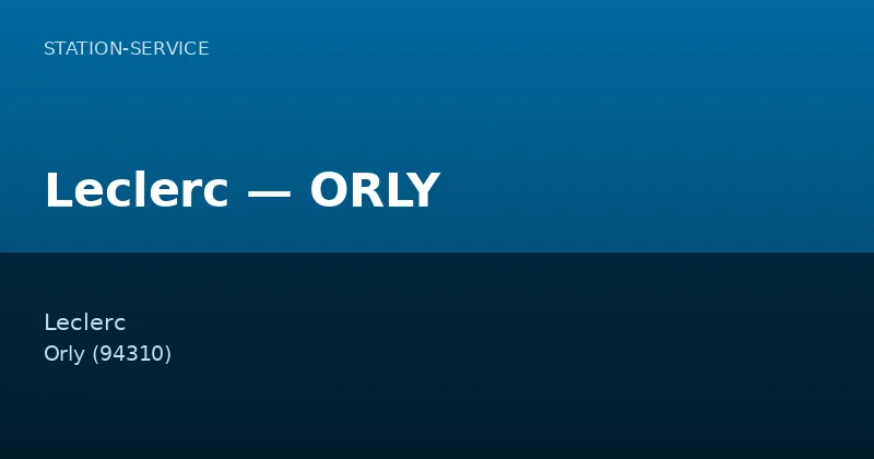 Leclerc — ORLY