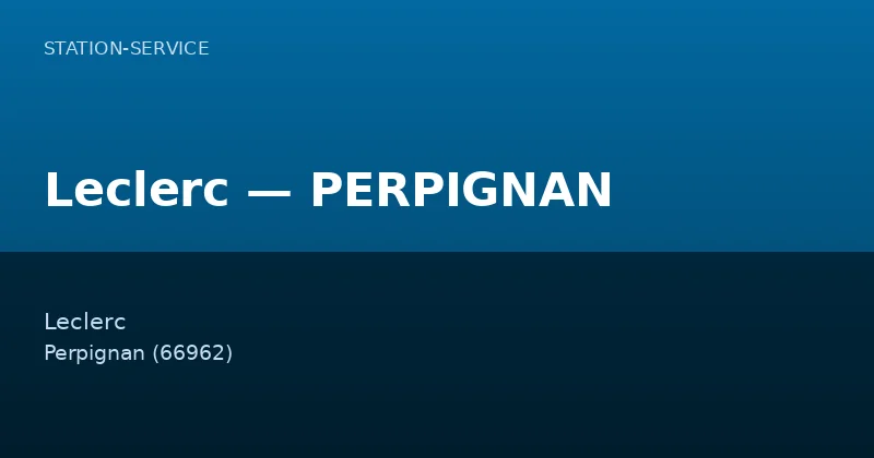 Leclerc — PERPIGNAN