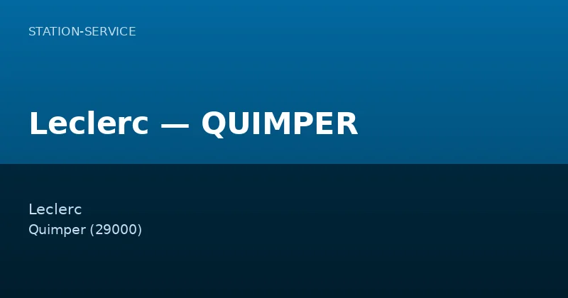 Leclerc — QUIMPER