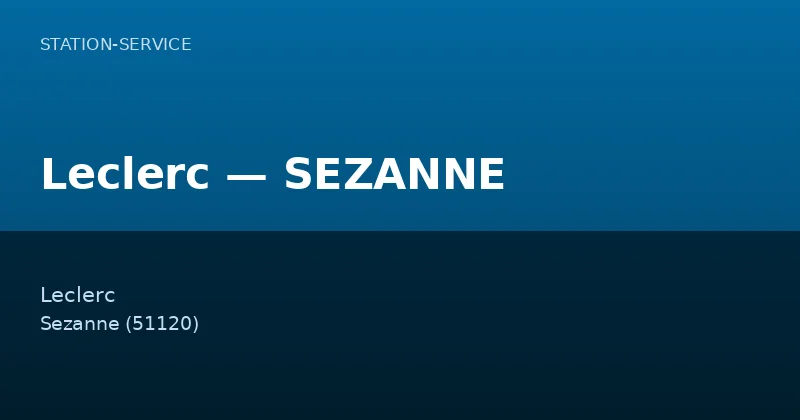 Leclerc — SEZANNE