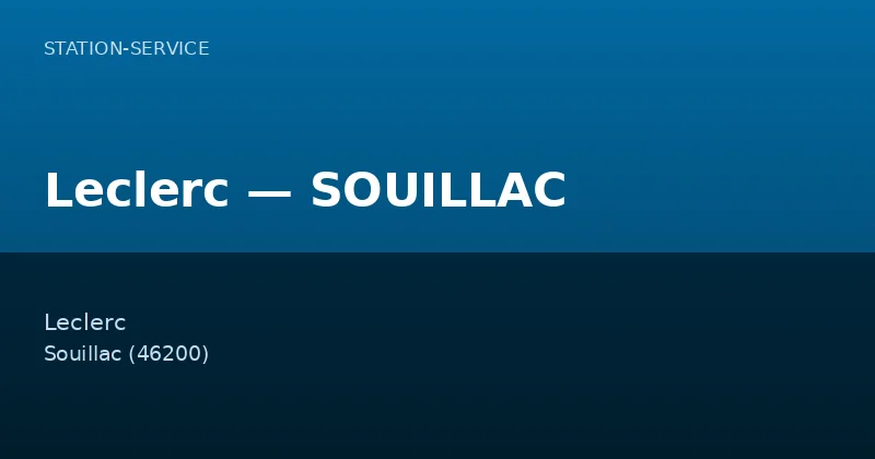 Leclerc — SOUILLAC