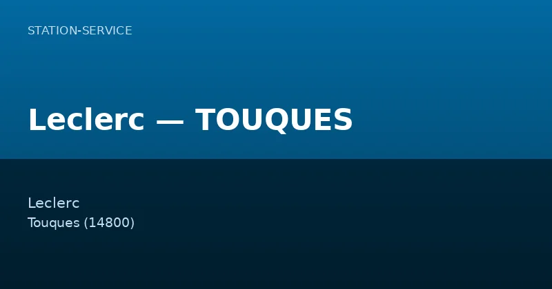 Leclerc — TOUQUES
