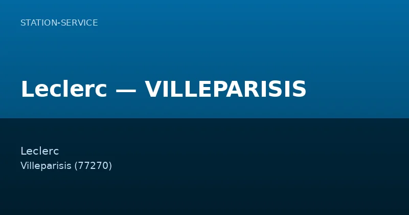 Leclerc — VILLEPARISIS