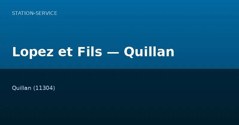 Lopez et Fils — Quillan
