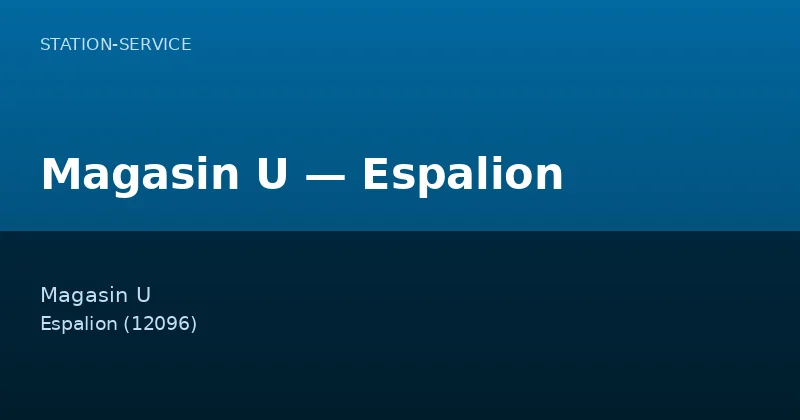 Magasin U — Espalion