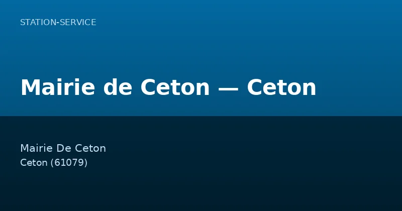 Mairie de Ceton — Ceton