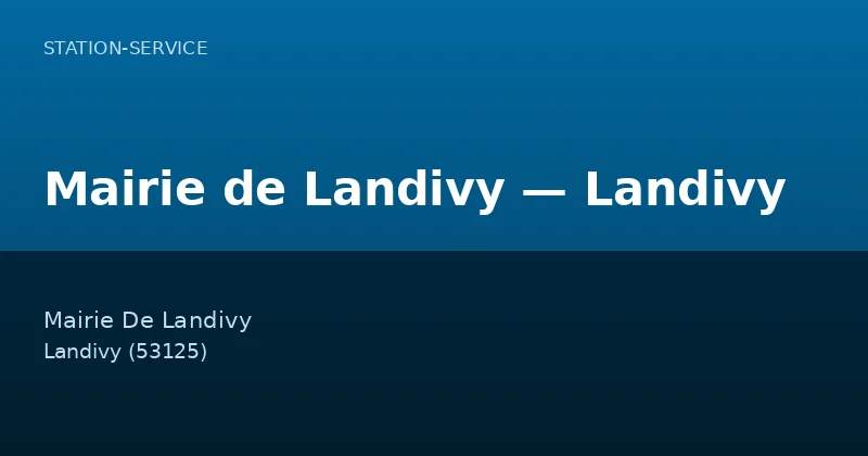 Mairie de Landivy — Landivy