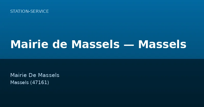 Mairie de Massels — Massels