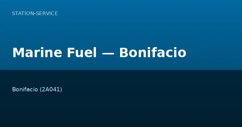 Marine Fuel — Bonifacio
