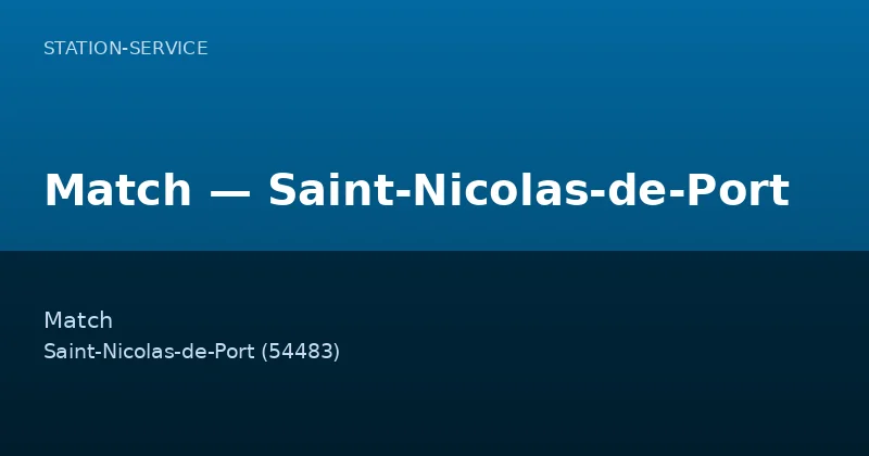 Match — Saint-Nicolas-de-Port